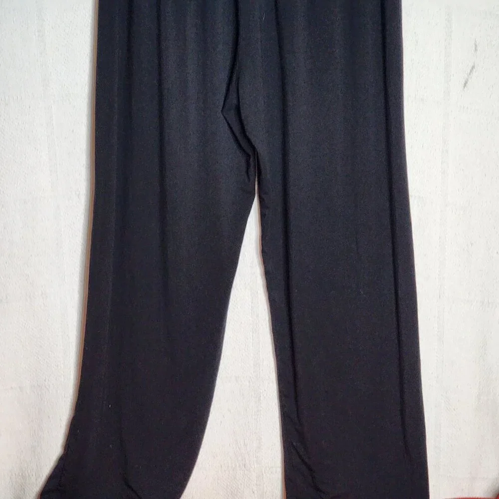 Comfy U.S.A. Black Modal Span Elastic Waist Casual Wide Leg Lounge Pants Size L - Picture 11 of 16